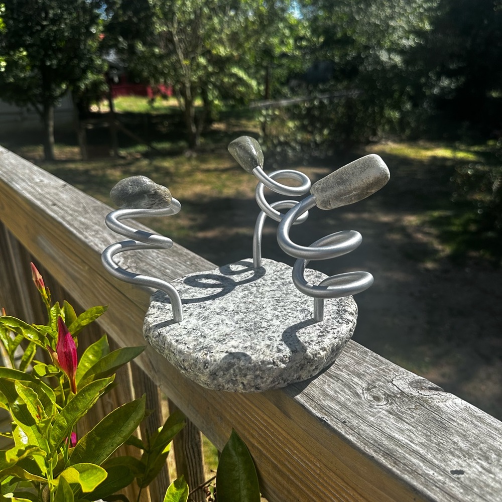 Bottoms Up Wine Bottle Holder By Sea Stones Marble & Rocks